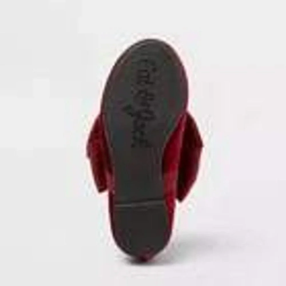 Toddler Girls Cat & Jack Chloe Mary Jane Flats Red Size 11T New With Tags